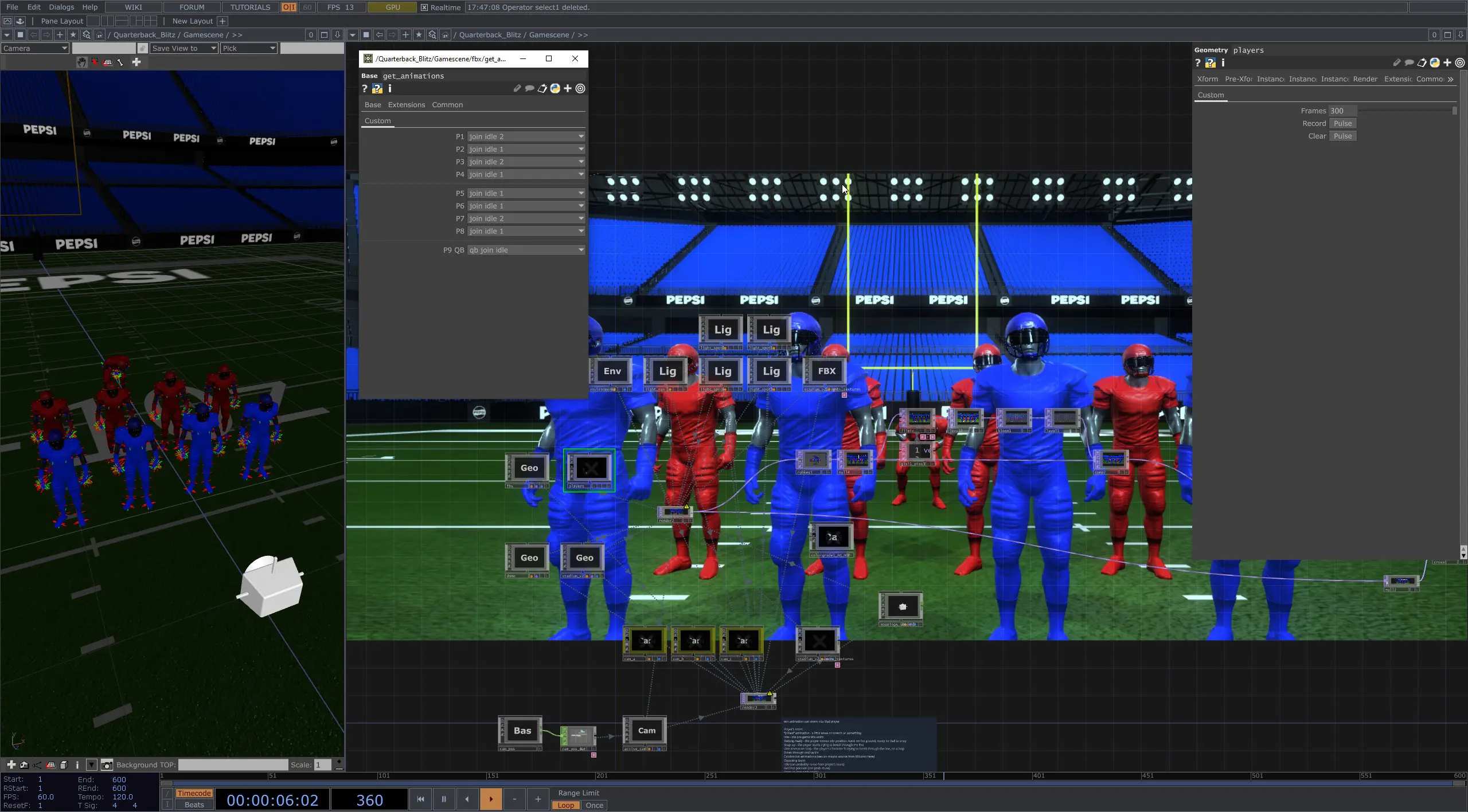 Quarterback Blitz system architecture